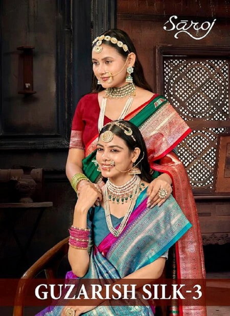 Guzarish Silk Vol 3 By Saroj Silk Occasion Wear Saree Exporters In India